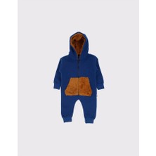 RG Brand Kapüşonlu ve Fermuarlı 3 İplikli Bebek Tulumu