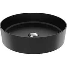 Creavit Loop Masa Üstü Çanak Lavabo Siyah Mat 45CM