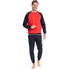 U.s. Polo Assn. Erkek Uzun Kollu Yuvarlak Yaka Iki Iplik Eşofman Pijama Takımı S25812