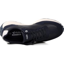 Volis Erkek Lacivert Bağcıklı Memory Foam Hafızalı Taban Sneaker Spor Ayakkabı 23528