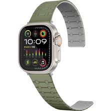 RedClick Apple Watch 10 Serisi 42MM Redclick KRD-111 Çizgili Desenli Silikon Kordon Uyumlu