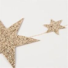 Meri Meri - Eco Glitter Stars Garland - Simli Yıldızlar Asılan Süs