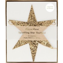 Meri Meri - Eco Glitter Stars Garland - Simli Yıldızlar Asılan Süs