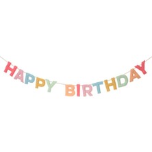 Meri Meri - Fely Happy Birthday Garland - Keçe Happy Birthday Asılan Süs