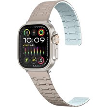 RedClick Apple Watch 10 Serisi 42MM Redclick KRD-111 Çizgili Desenli Silikon Kordon Uyumlu