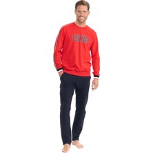 U.s. Polo Assn. Erkek Uzun Kollu Yuvarlak Yaka Iki Iplik Eşofman Pijama Takımı
