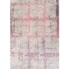 Renkli Butik Kadife Dokulu, Lastikli, Süngerli, Kaymaz, Yıkanabilir Modern Desenlerde Halı Örtüsü - 4 M2