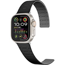 RedClick Apple Watch 10 Serisi 42MM Redclick KRD-111 Çizgili Desenli Silikon Kordon Uyumlu