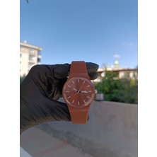 Silikon Kordon Takvimli Unisex Kol Saat