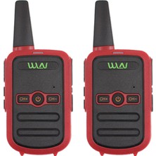 Wln KD-C51 16 Kanal Kırmızı Kasa Şarj Aleti Dahil Ikili Telsiz (3-5 Km)