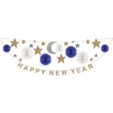 Meri Meri - Celestial New Year Garland - Happy New Year Asılan Süs