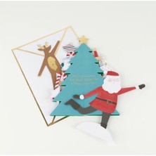 Meri Meri - Festive Honeycomb Tree Card - Yeni Yıl Ağacı Tebrik Kartı