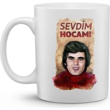 Rengine Shop Yeşil Çam Klasikleri Baskılı Kupa Bardak ‘’ Sevdim Hocam ’’