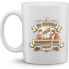 Rengine Shop Yeşil Çam Klasikleri Baskılı Kupa Bardak ‘’ Ne Diyem? Mesela Mahmut Mu Diyem?’’