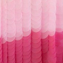 Ginger Ray - Backdrop Tissue Paper Discs Pink Ombre