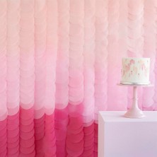 Ginger Ray - Backdrop Tissue Paper Discs Pink Ombre