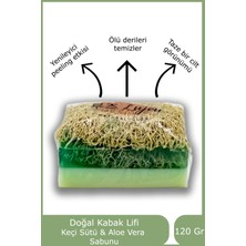 Lujeu 3 Lü Doğal Kabak Lifli Aloe Vera Ve Keçi Sütlü Sabun