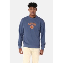 Levi's Erkek Bisiklet Yaka Mavi Sweatshirt - 38712-0287