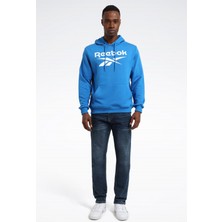 Reebok Rı Ft Big Logo Oth Hood Mavi Erkek Sweatshirt
