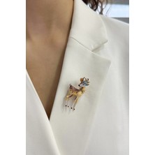 Mineli Ceylan Broş (Ölçü:4cm)