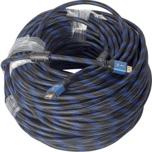 Powermaster Örgülü Çipsetli + Çift Filtreli 40 Metre HDMI Kablo