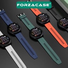 Forzacase Huawei Watch Gt 4 46MM Için Tokalı Çizgi Desen Silikon Kordon Kayış - FC369