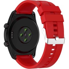 Forzacase Huawei Watch Gt5 46 ile Uyumlu Tokalı Çizgi Desen Silikon Kordon Kayış - FC369