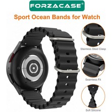 Forzacase Huawei Watch Gt 5 46MM Için Ocean Oluklu Silikon Kordon Kayış - FC143