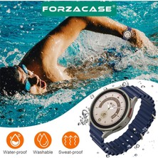 Forzacase Huawei Watch Gt 5 46MM Için Ocean Oluklu Silikon Kordon Kayış - FC143