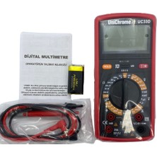 Dijital Multimetre Ac/dc Volt Amper Ohm Kapasite Hz Test Cihazı -UC33D- Dahili Pilli