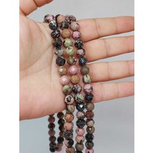 Yaşam Tohumu Rodonit Taşı Faset Kesim Dizi 8mm (53078)