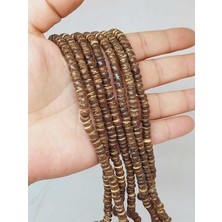 Yaşam Tohumu Hindistan Cevizi Kabuğu Ahşap Dizi Silindir Kesim 3*5mm (53062)