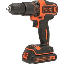 Black&Decker Darbeli BDCHD18KB 18 V - 1.5 Ah Li-İon Çift Akülü Darbeli Matkap + Takım Çanta