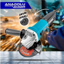 Rodex 125 ANS1077 Devir Ayarlı Spral Makinası Avuç Içi Taşlama 125 mm 2 Adet Disk Avuç Taşlamalar 2 Yıl 7