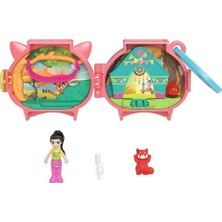 Mattel Polly Pocket Sevimli Hayvanlar Kompakt Oyun Seti Kızıl Panda GYV99-HKV49