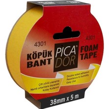 Picador Çift Taraflı Köpük Bant 38 x 5 m Askılı