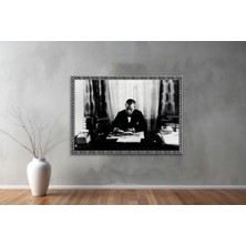 Kiraz Çiçeği Butik Atatürk Kanvas Tablo 31