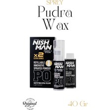 NISHMAN P0 Pudra Wax - Yedek Özel Pompalı Şişe Hediyeli 20+20