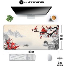 Klassegear Pro 90X40 cm Xxl Gaming Oyuncu Mouse Pad Mousepad Cherry Blossom