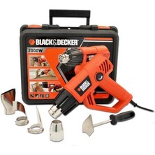 Black & Decker 2 Yıl Black & Decker KX2001K/XK Sıcak Hava Tabancası, Turuncu/siyah, 2000 W