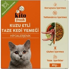 Kito Fresh Kuzu Etli Hipoalerjenik Taze Kedi Yemeği 85 gr