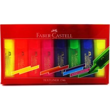 Faber-Castell Faber Fosforlu Kalem 8 Li Şeffaf Gövde 154662