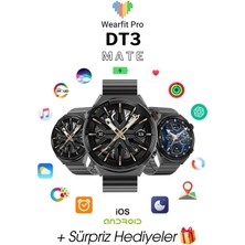 Wearfit Pro Dt3 Mate Akıllı Saat 37MM Yuvarlak 1.5 Inç Amoled Ekran Akıllı Kol Saati