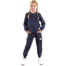Kız Çocuk Back To School Pamuklu Trend Eşofman Takımı AK2529
