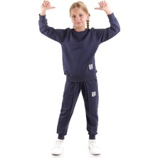 Kız Çocuk Back To School Pamuklu Trend Eşofman Takımı AK2529