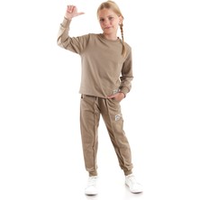 Kız Çocuk Back To School Pamuklu Trend Eşofman Takımı AK2529