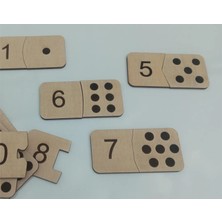 Ahşap Sayı Kartları Montessori Eşleştirme Bulmacası, Evde Eğitim Etkinliği,  Okul Öncesi Oyuncakları