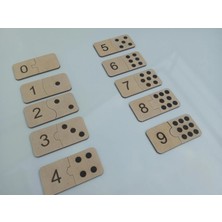 Ahşap Sayı Kartları Montessori Eşleştirme Bulmacası, Evde Eğitim Etkinliği,  Okul Öncesi Oyuncakları
