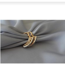 Kadın Gold Zirkontaşlı Küpe