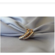 Kadın Gold Zirkontaşlı Küpe